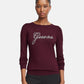 Maglione A Girocollo Donna Guess Logo Georgia W6BR53Z1454