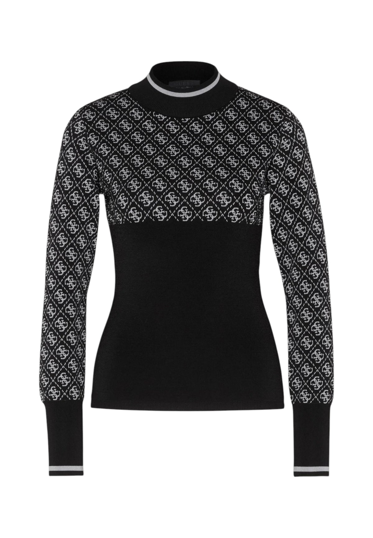 Maglione Collo Alto Donna Guess Logo 4G Gj W5BR24Z3JD2