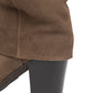 Stivali Con Tacco Donna Nero Giardini Tomaia in pelle scamosciata, gambale morbido arricciato, punta affusolata, tacco largo, dettaglio logo, Made in Italy  I617147D