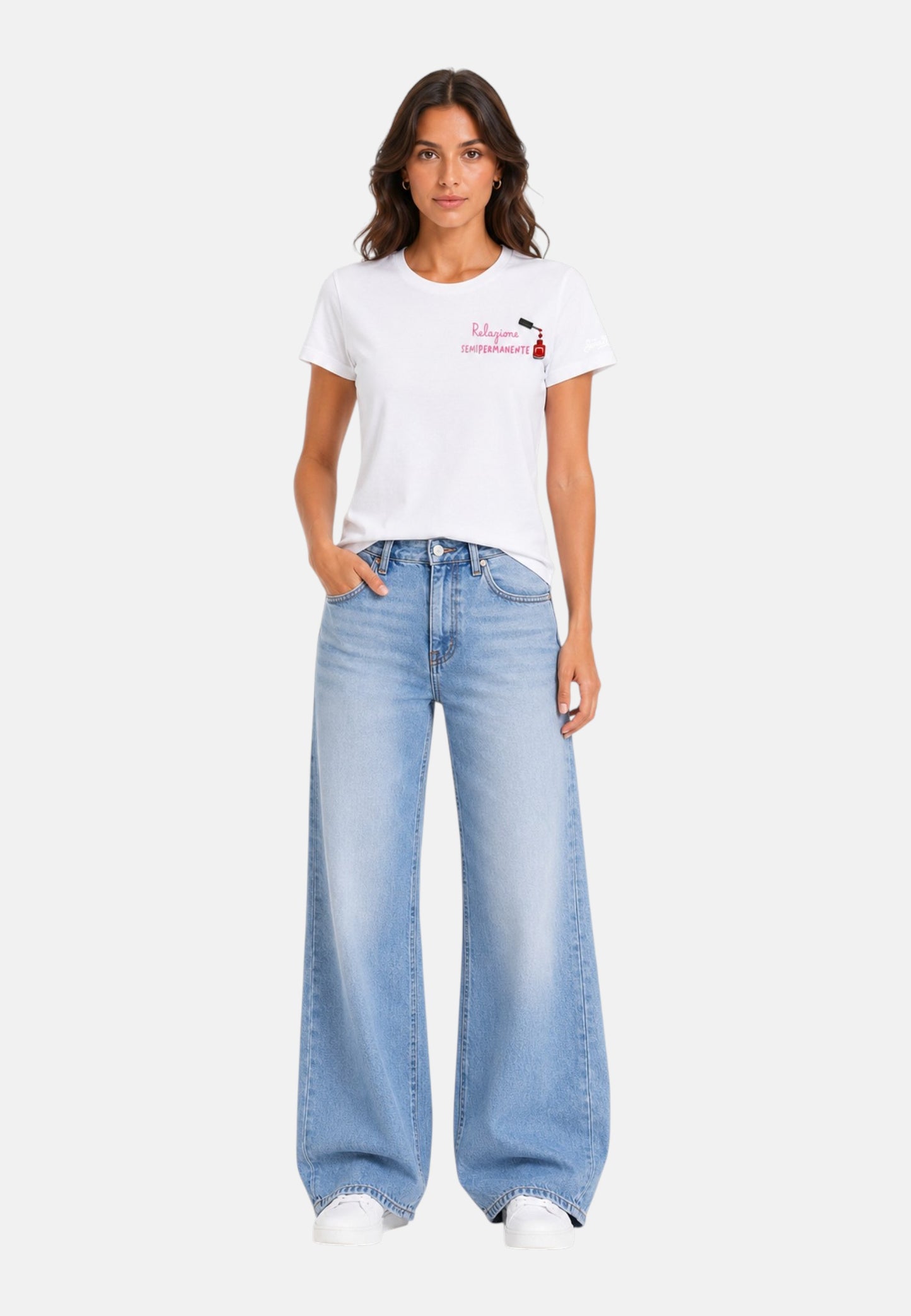 T-Shirt Manica Corta Donna Mc2 Saint Barth Relazione Semi Emb Emilie EMI0001
