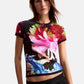 T-Shirt  Donna Desigual  Ts Multiflowers Lacroix 26SWTK49