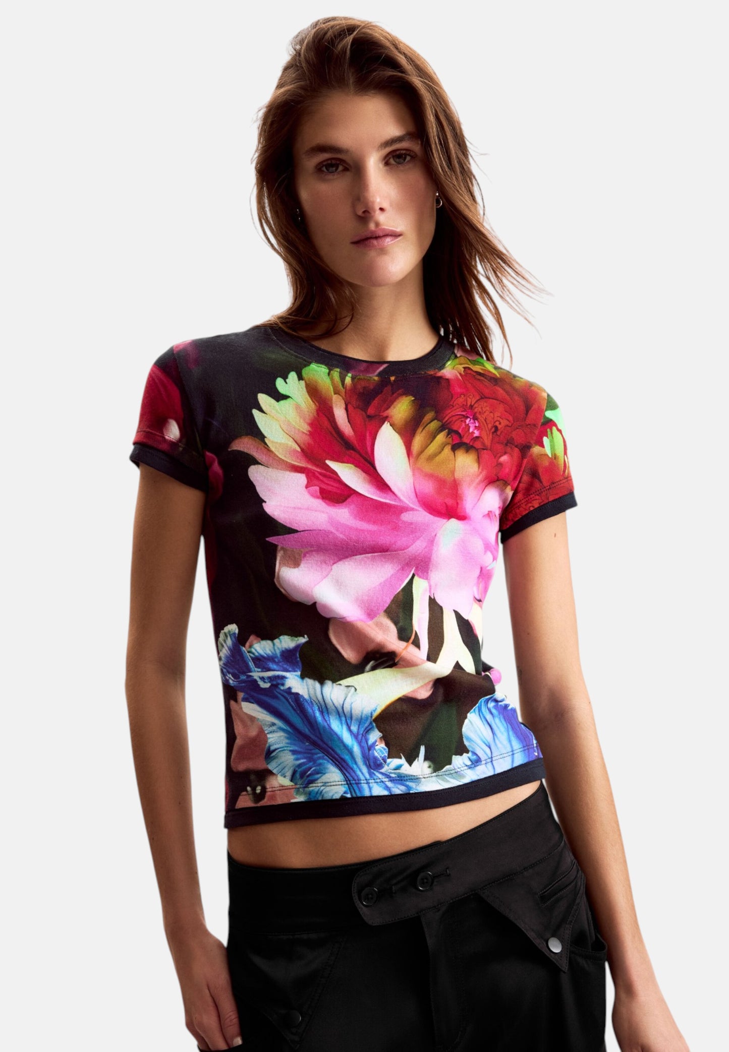 T-Shirt  Donna Desigual  Ts Multiflowers Lacroix 26SWTK49