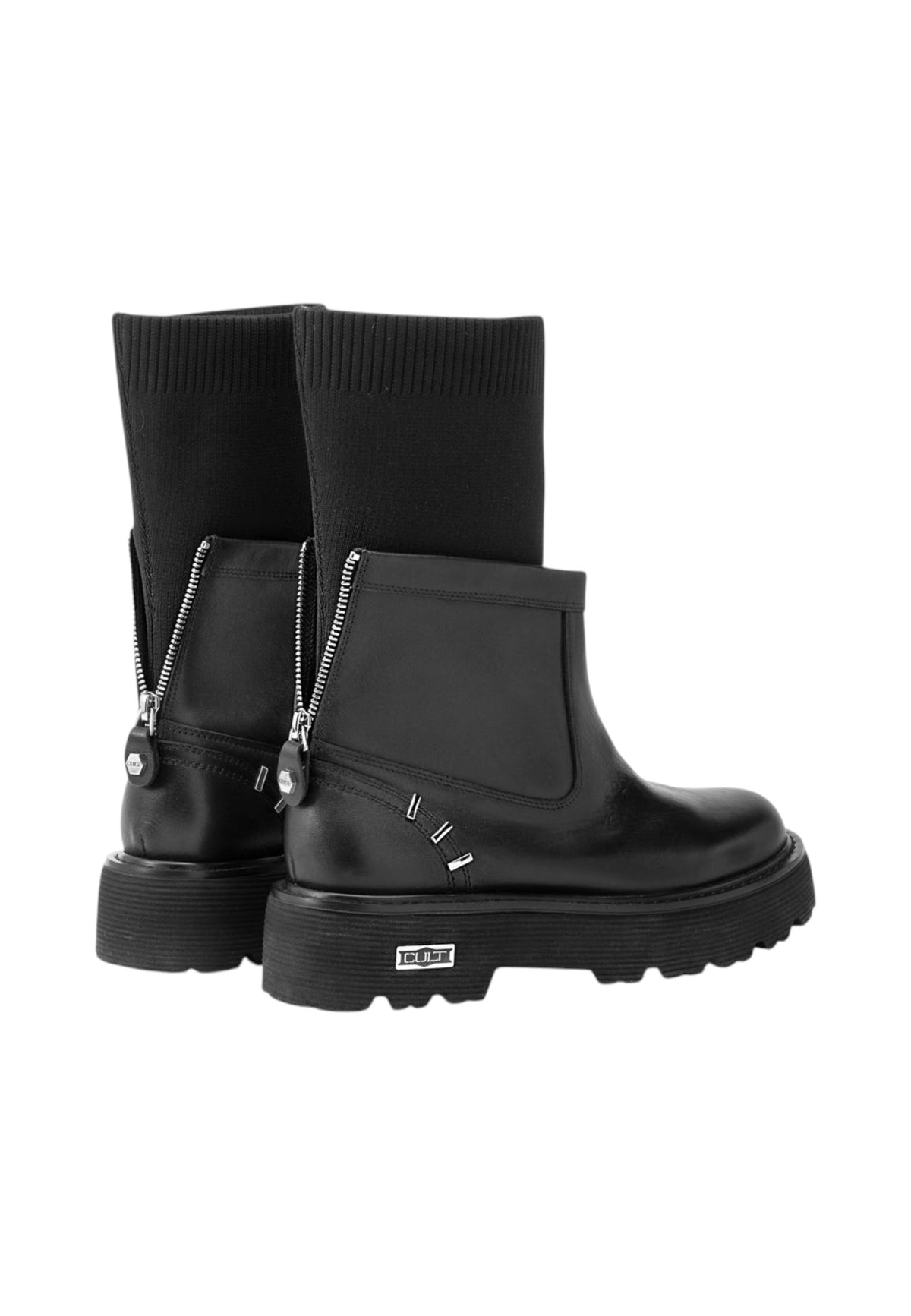 Stivali  Donna Cult  Slash 4827 Mid W Leather/Knit CLW482700