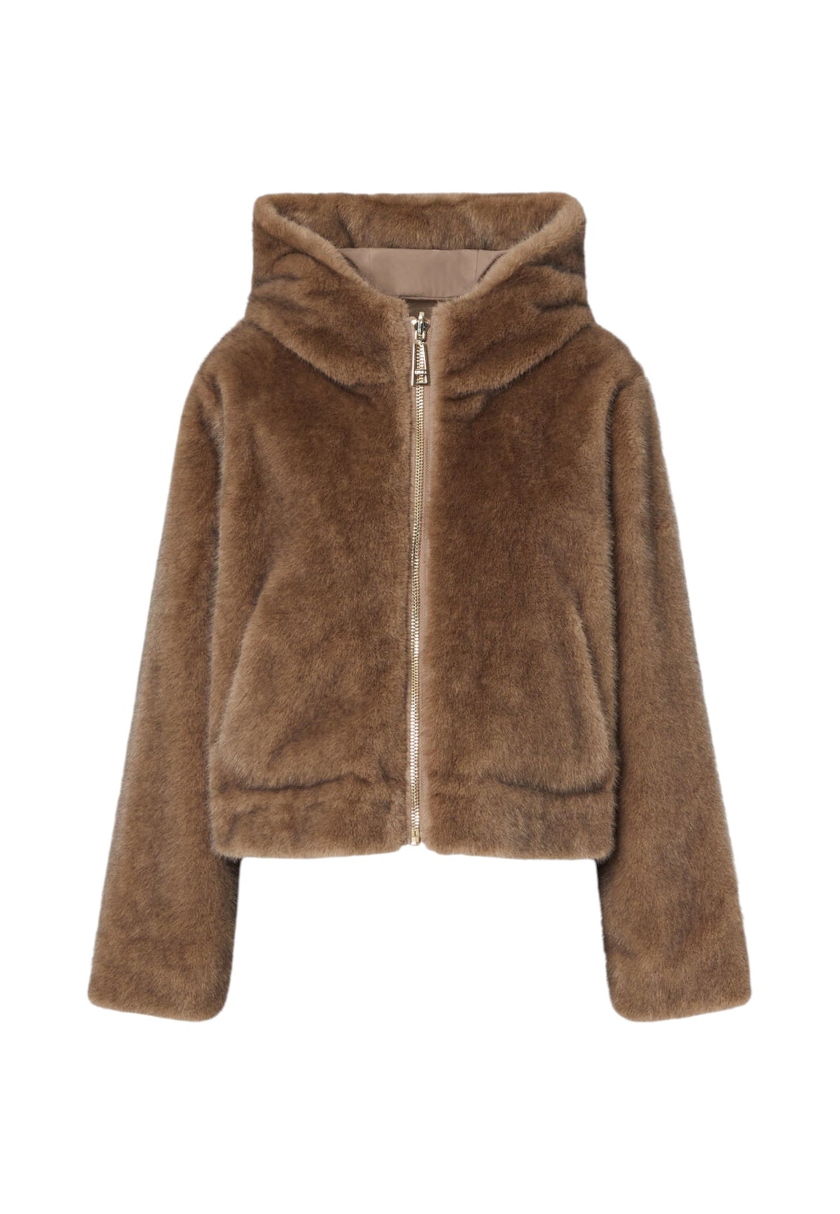 Pelliccia Sintetica Donna Liu Jo Reversibile, Con Cappuccio  TF6005E1135