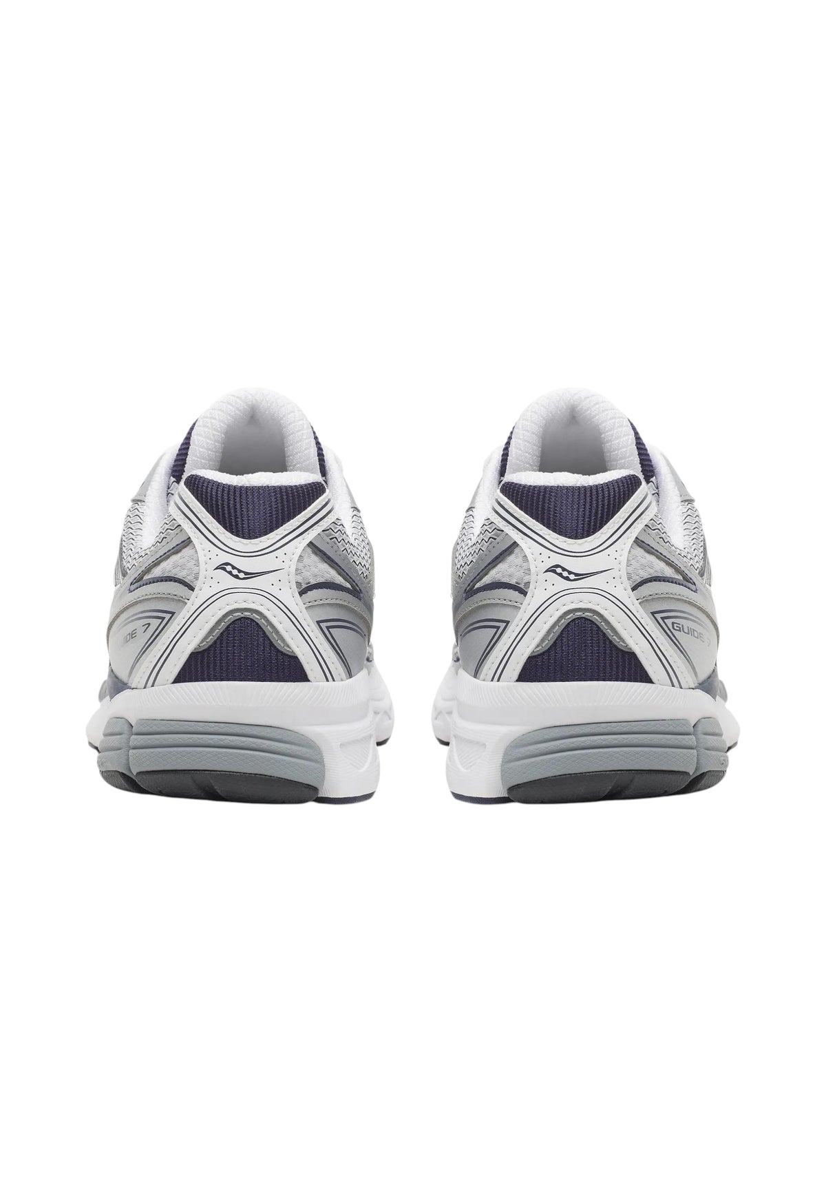 Sneakers Basse Uomo Saucony Chiusura con lacci, Tomaia in mesh traspirante, Tecnologia Power Grid, Dettagli riflettenti, Struttura leggera e ammortizzata Progrid Guide 7 S101493