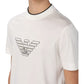 T-Shirt Manica Corta Uomo Emporio Armani Con Logo Ricamato In Rilievo Aquila 3D1TD41JUVZ