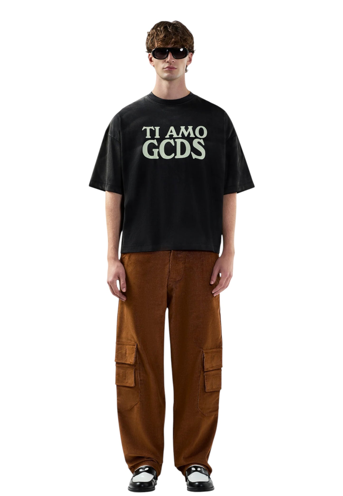 T-Shirt Manica Corta Uomo Gcds  Ti Amo Gcds Rough Print Over B2CM2315JF1