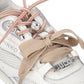 Sneakers Basse Donna Pinko In Pelle Di Vitello/Mesh Con Lacci Doppi, Cristallo E Charm Yulia 01 SS0185P132