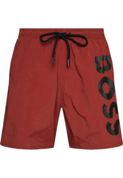 Costume da bagno Short Uomo Boss Con Maxi Logo Verticale Octopus 50515296