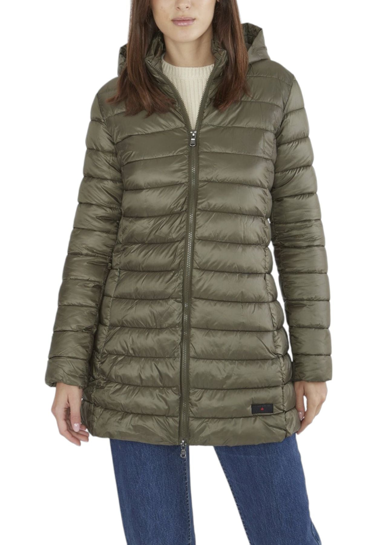 Piumino Lungo Donna Canadian Con Cappuccio Teslin Recycled CN.G220204WRE