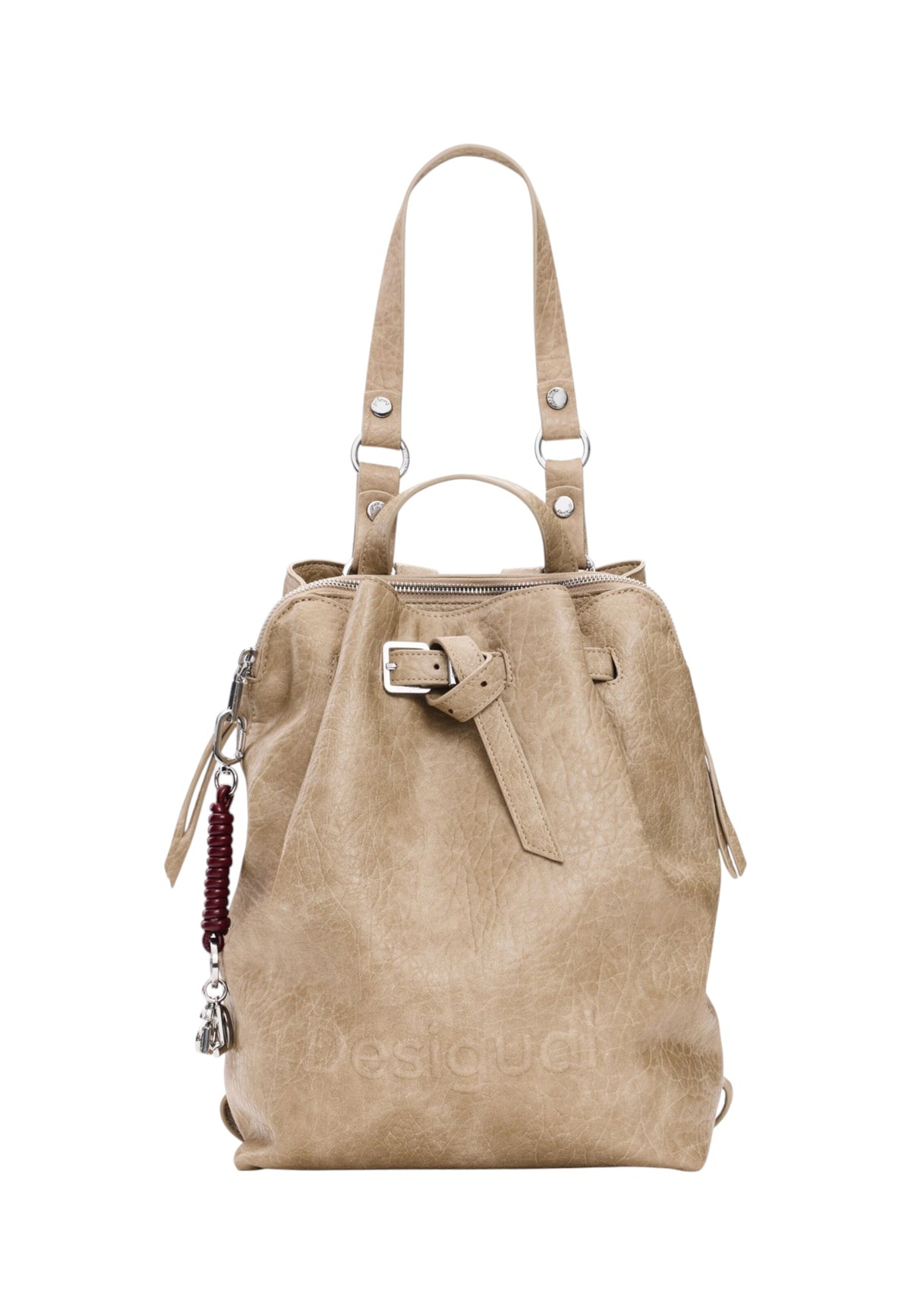Zaino  Donna Desigual Effetto pelle, Con coulisse Half Logo Luena Nf Beige 26WAKP15
