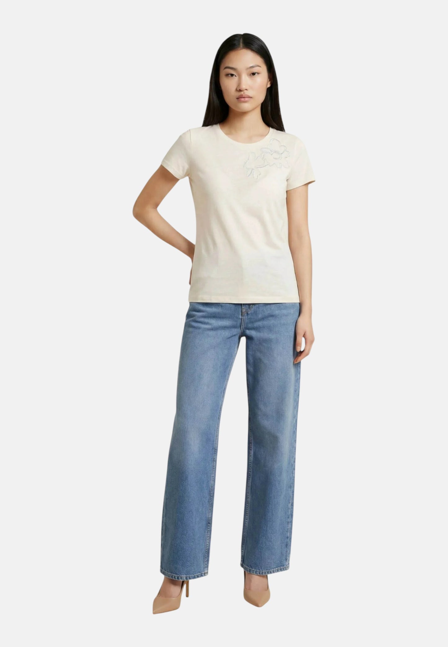 T-Shirt Manica Corta Donna Liu Jo Con Cut Out Eco Line TA6155JS923