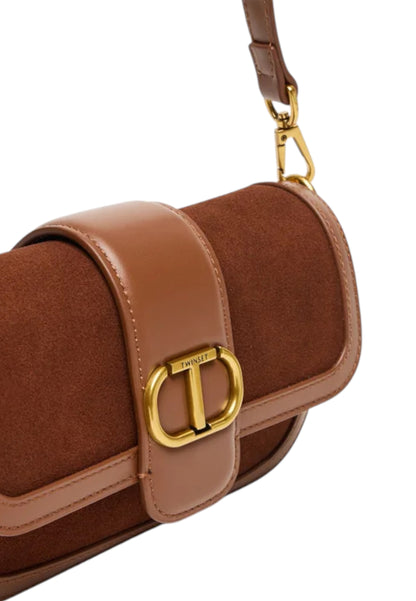 Borsa A Tracolla Donna Twinset Piccola In Pelle Con Patta  252TD8371