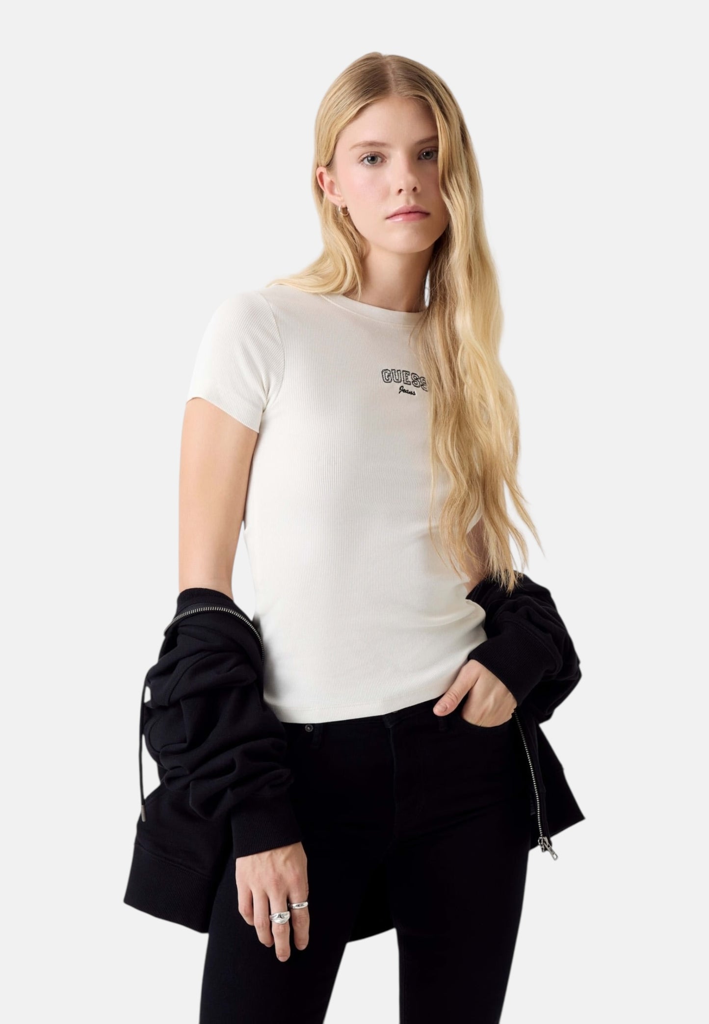 T-Shirt Manica Corta Donna Guess Slim Gj Embro W6RP21KA0H1