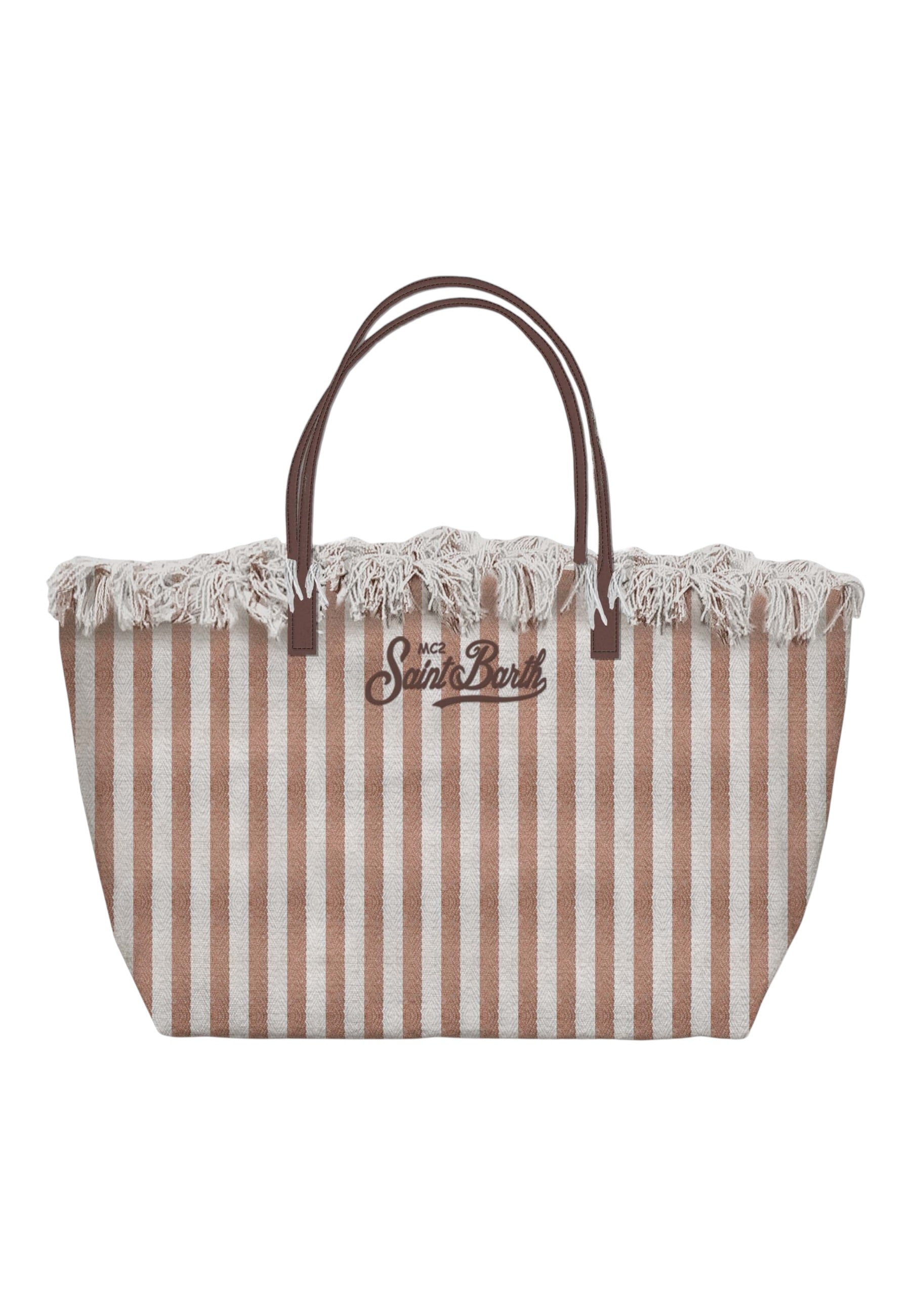 Borsa A Spalla Donna Mc2 Saint Barth Hb Stripes City Bag Fringe CBF0001