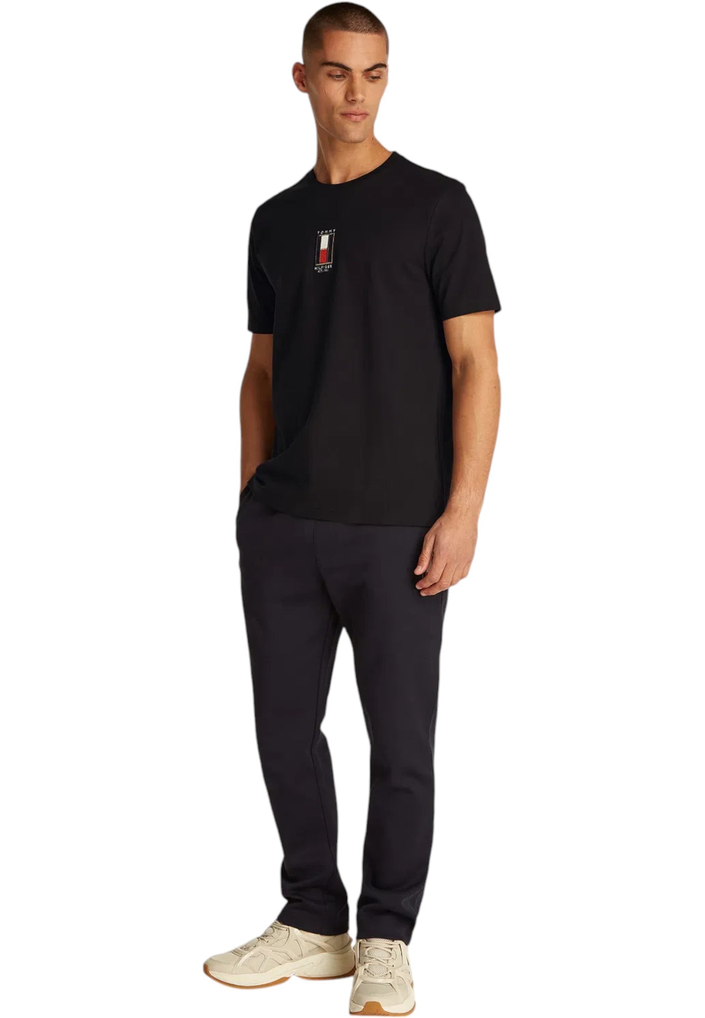 T-Shirt Manica Corta Uomo Tommy Hilfiger  Vertical Flag