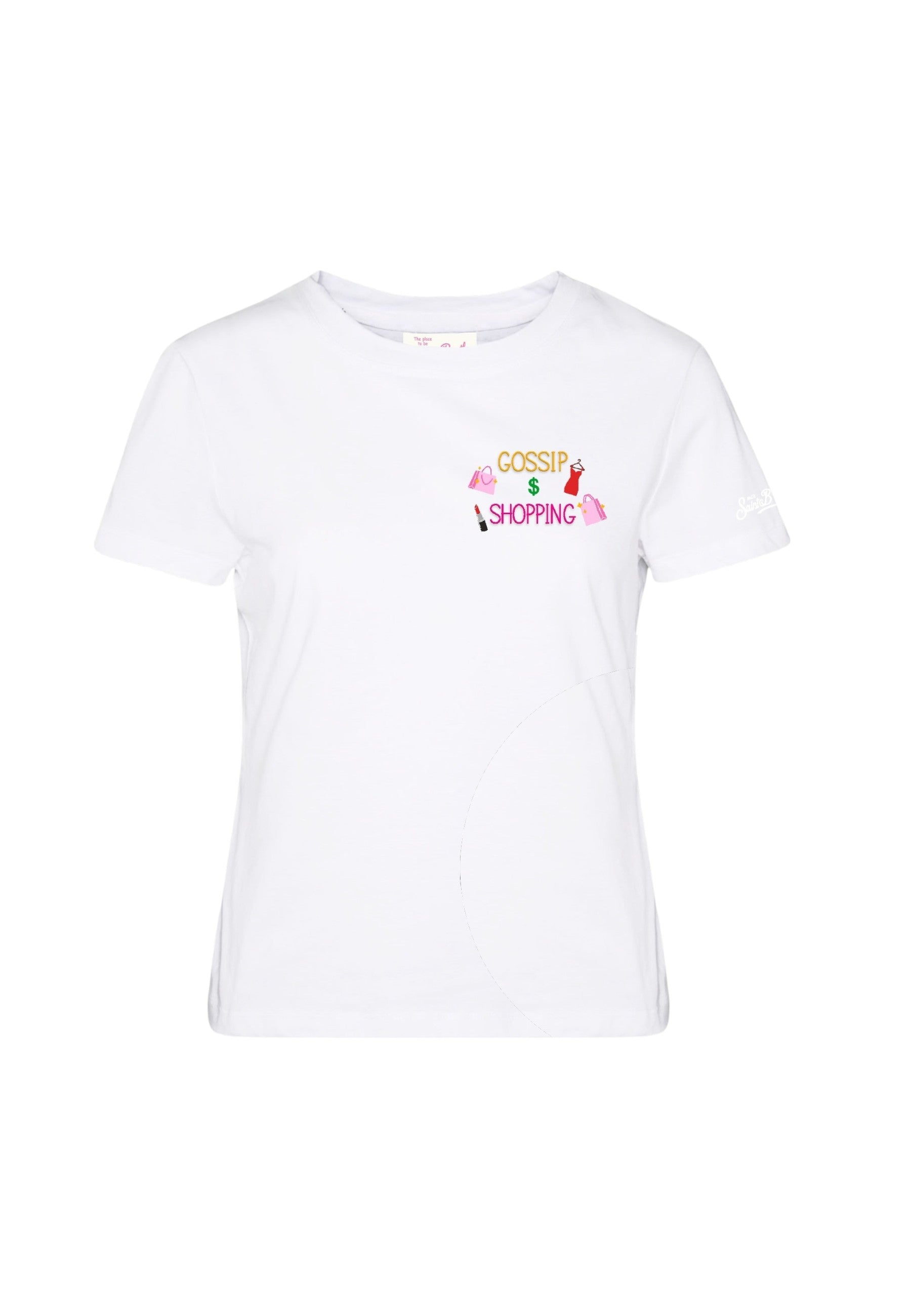 T-Shirt Manica Corta Donna Mc2 Saint Barth Gossip Shopping Emb Emilie EMI0001