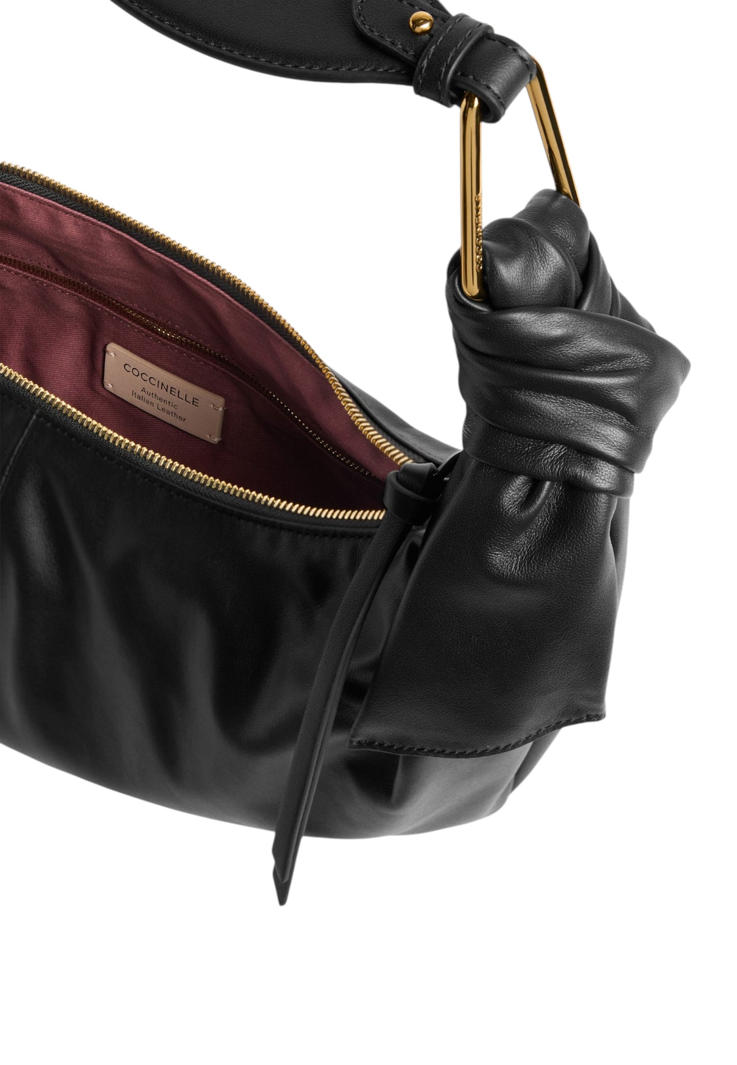 Borsa A Spalla Donna Coccinelle In Pelle Liscia Imbottita Coccinelle Furoshiki Large E1U1A130101