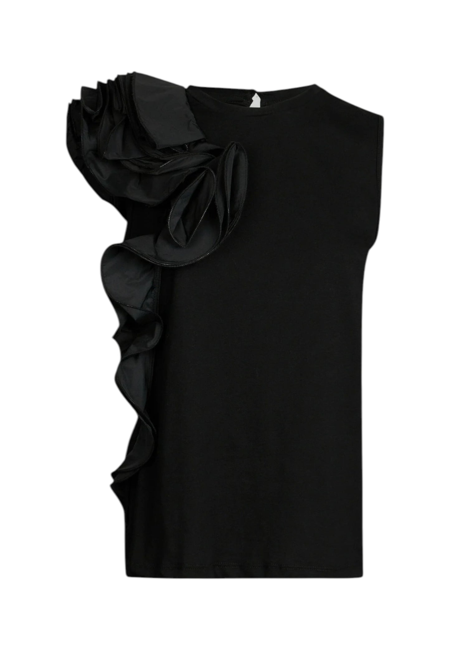 T-Shirt Manica Corta Donna Liu Jo Con Volant  CA6385J6308