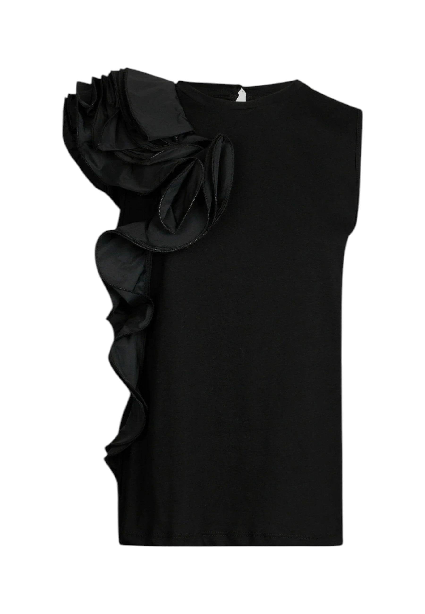 T-Shirt Manica Corta Donna Liu Jo Con Volant  CA6385J6308