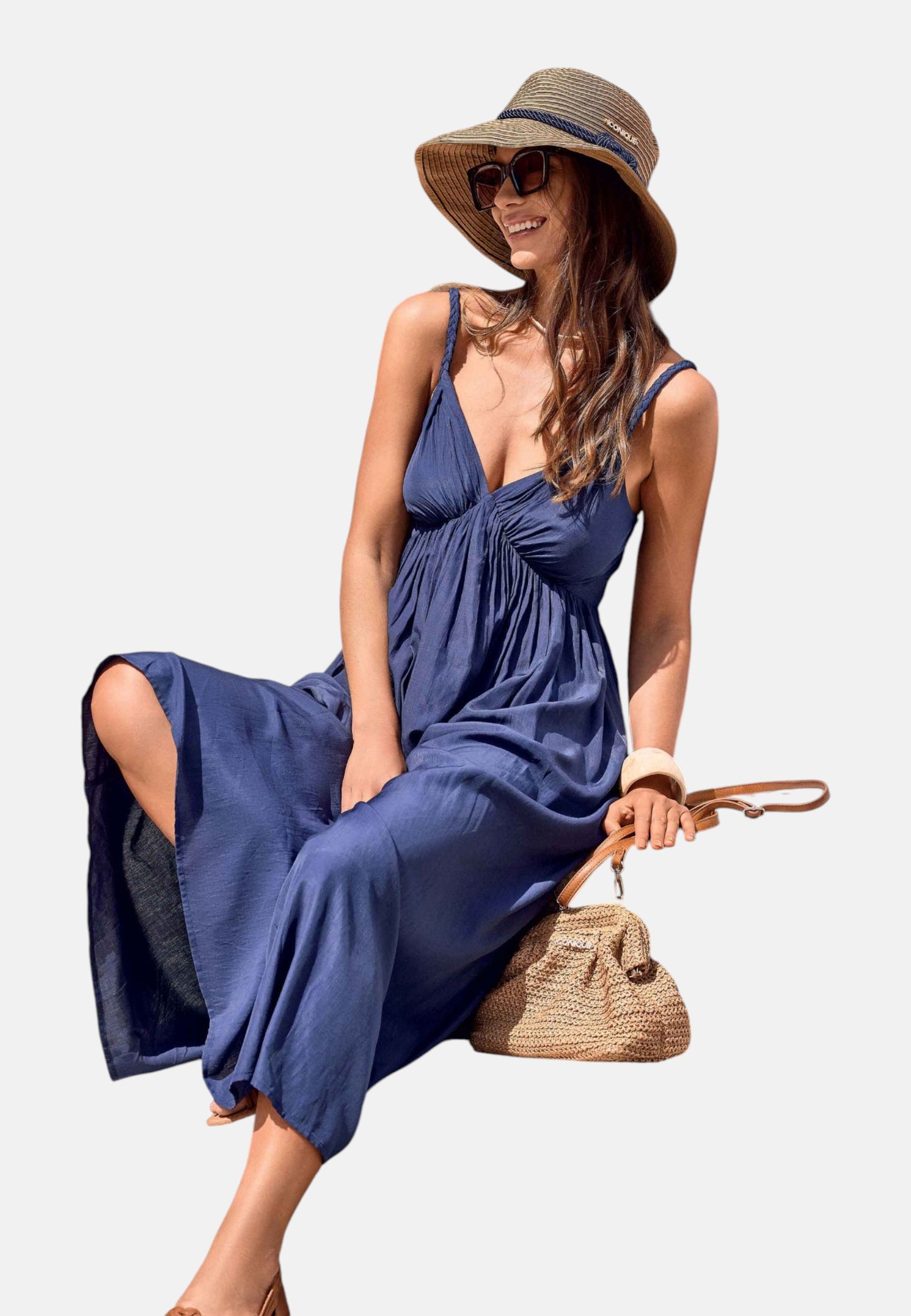 Vestito Lungo Donna Iconique Strappy Maxi Cote Dï¿½azur IC26-021