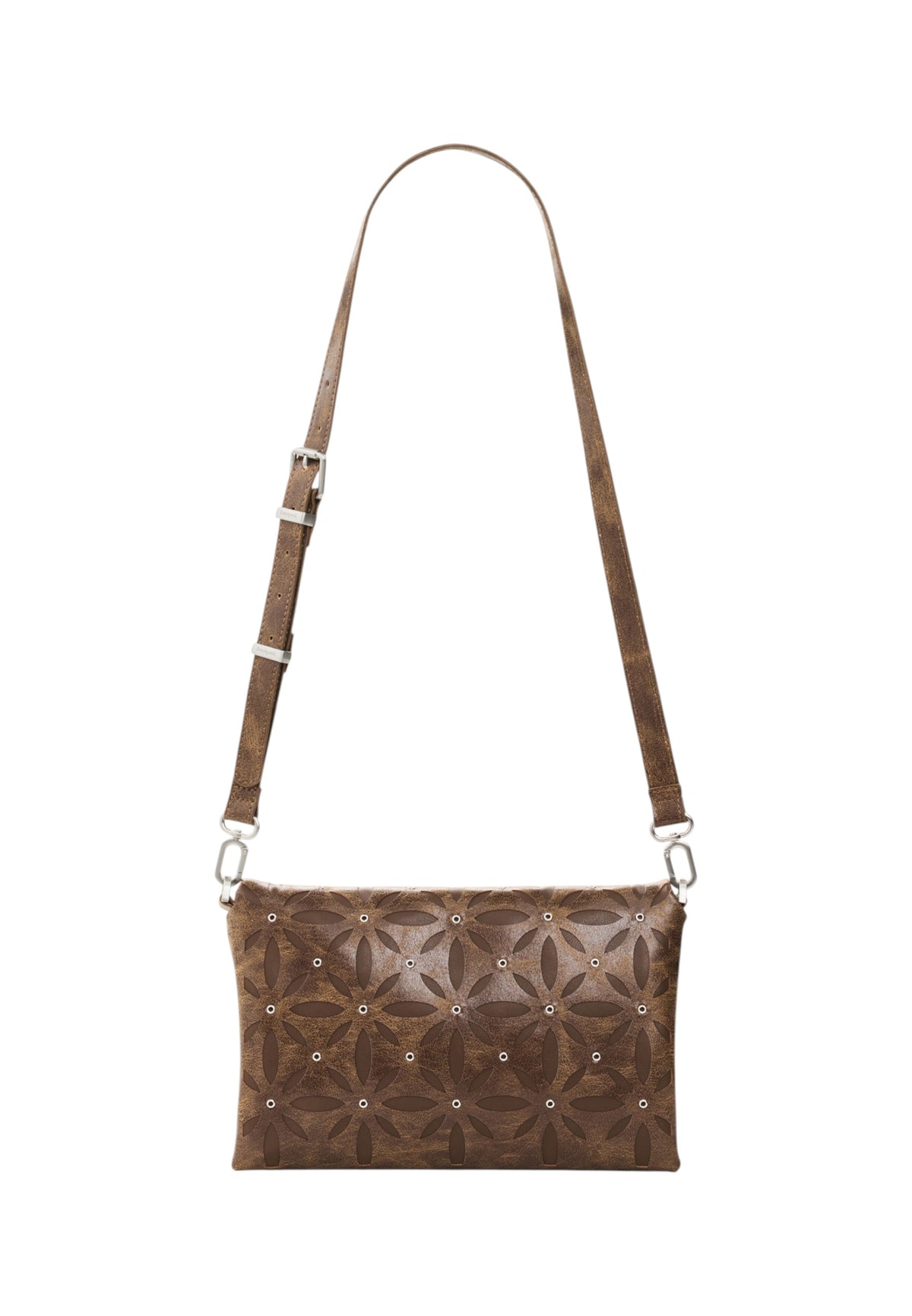 Borsa A Mano Donna Desigual Medio, Effetto pelle, Trapuntato, Con patta Coriolis Murano Camel 26WAXPAC