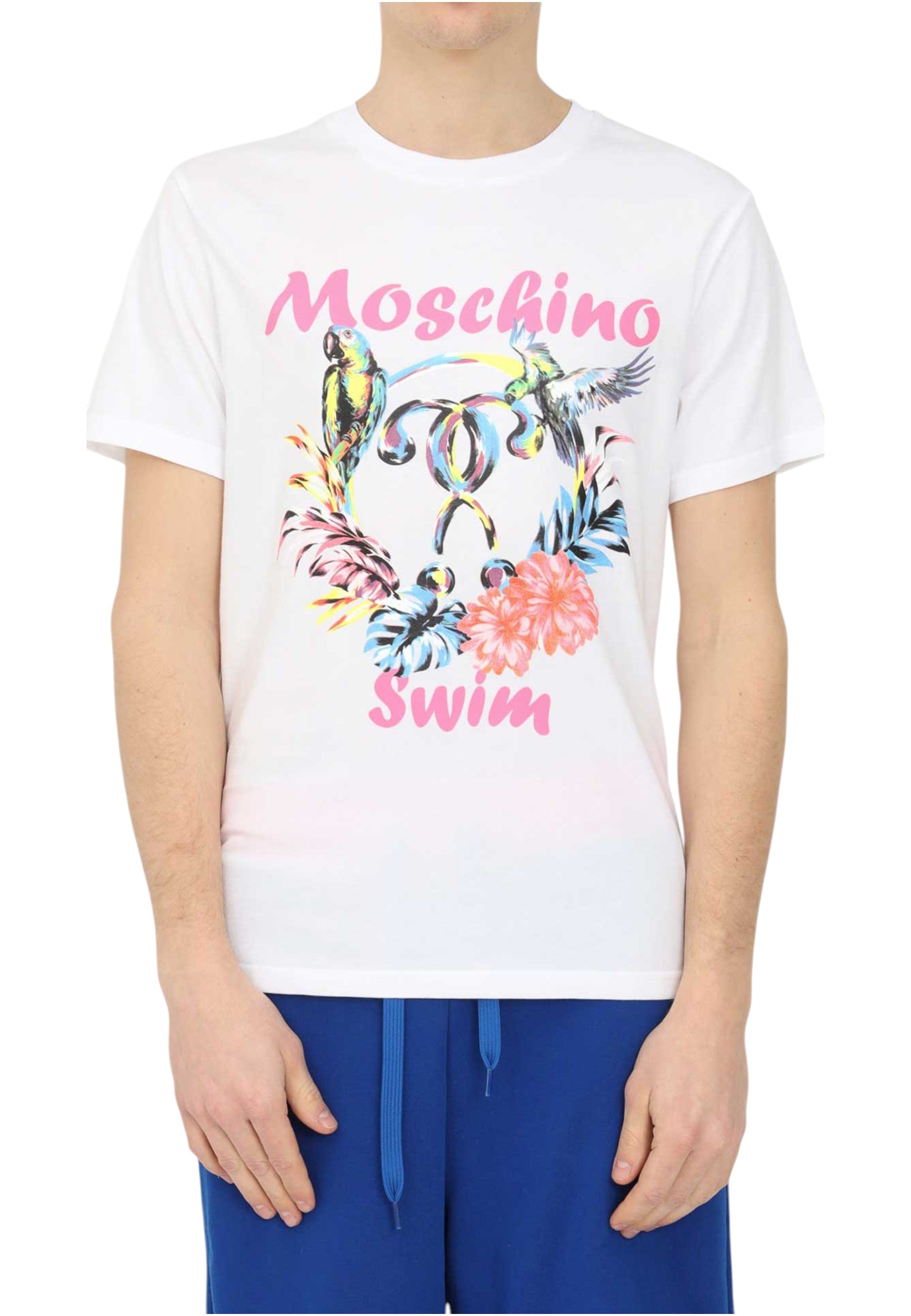 T-Shirt Manica Corta Uomo Moschino Pappagallini  A19032327