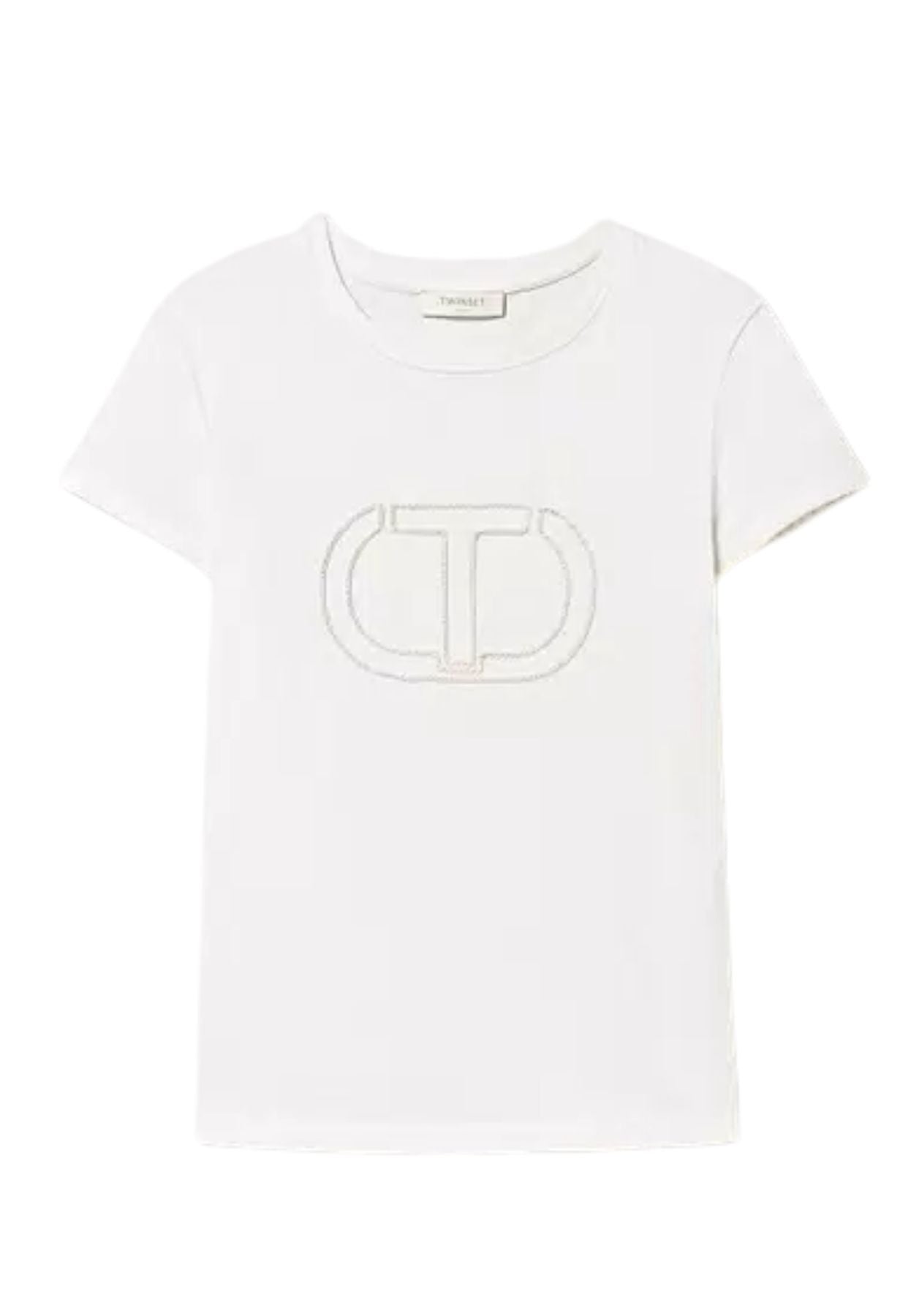 T-Shirt Manica Corta Donna Twinset Con Ricamo  241TP2212