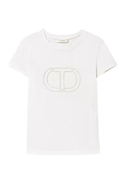 T-Shirt Manica Corta Donna Twinset Con Ricamo  241TP2212