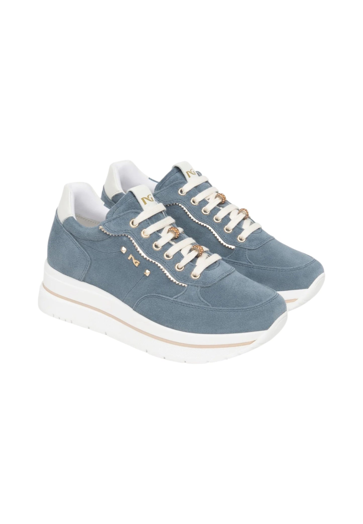 Sneakers Basse Donna Nero Giardini In Pelle Scamosciata  E615200D