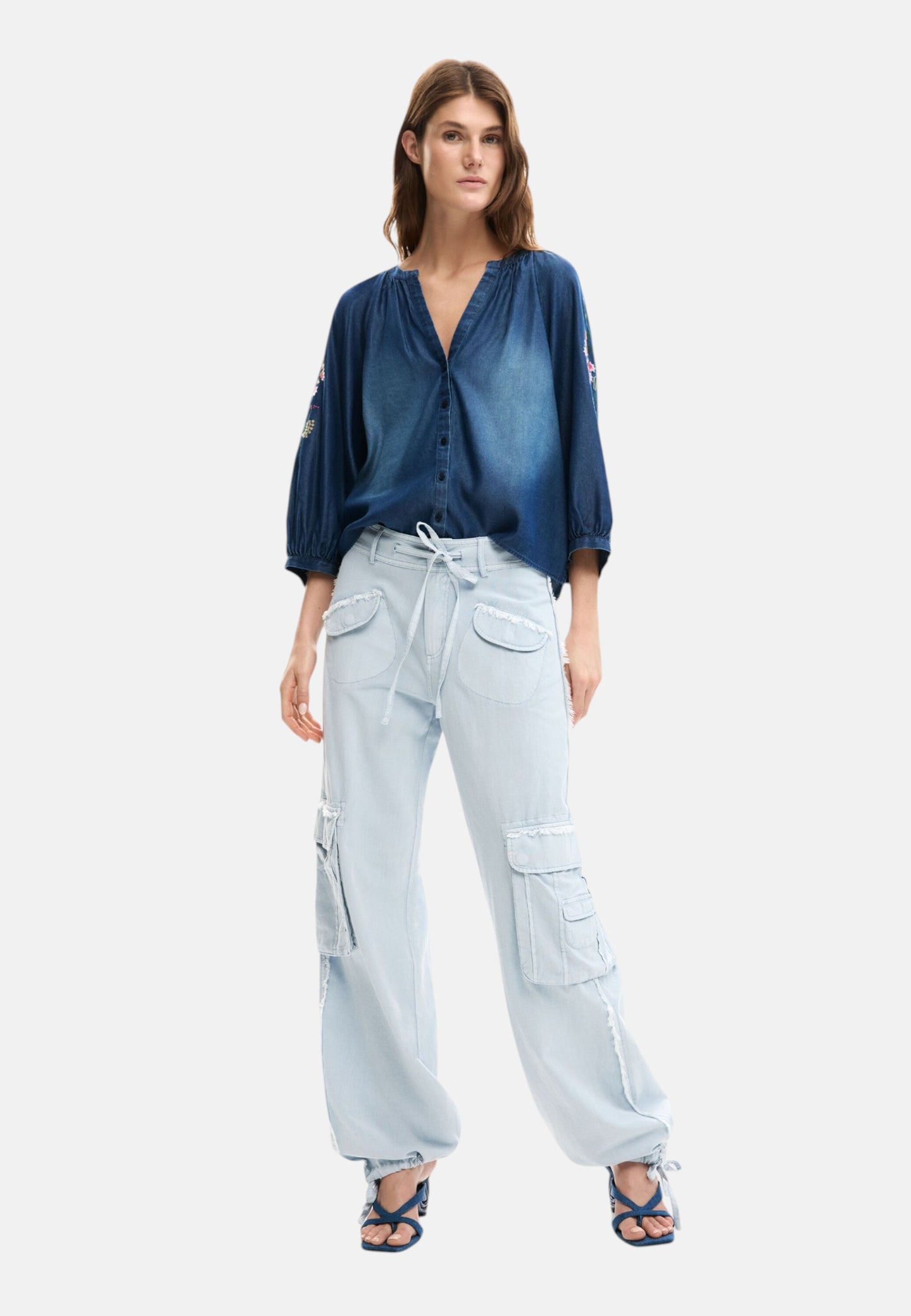 Camicia  Donna Desigual  Blus Chambre 26SWBW16