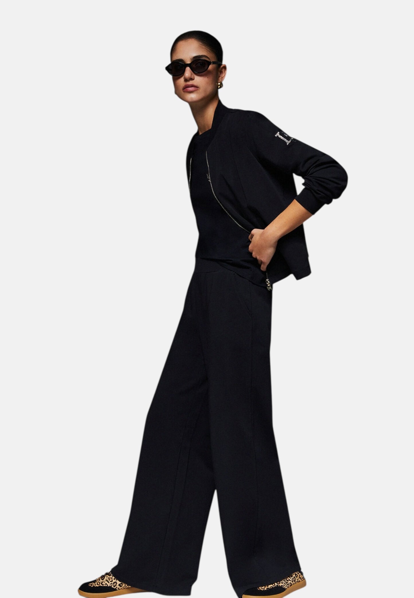 Tuta Completa Donna Liu Jo Felpa E Pantaloni Wide Leg Fit Eco Line TA6222FS090