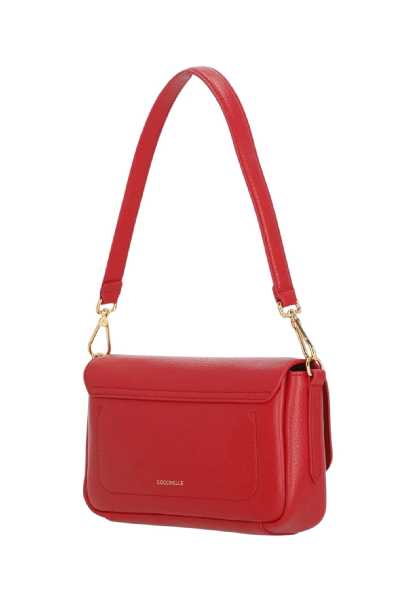 Borsa A Spalla Donna Coccinelle In Pelle Martellata Coccinelle C-Me Lock Medium E1U4K120201