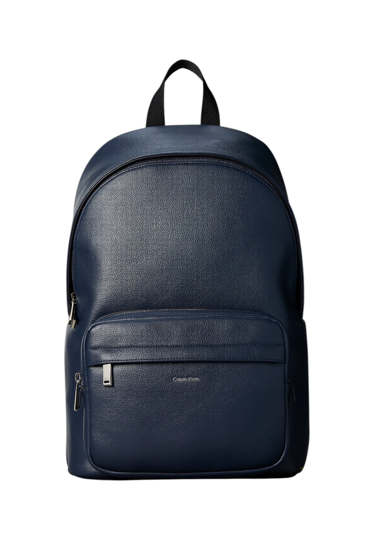 Zaino  Uomo Calvin klein Design Arrotondato, Effetto Pelle Martellata, Tasca Frontale Con Zip, Manico Superiore, Logo Calvin Klein Metallico Raised LV04D3155G