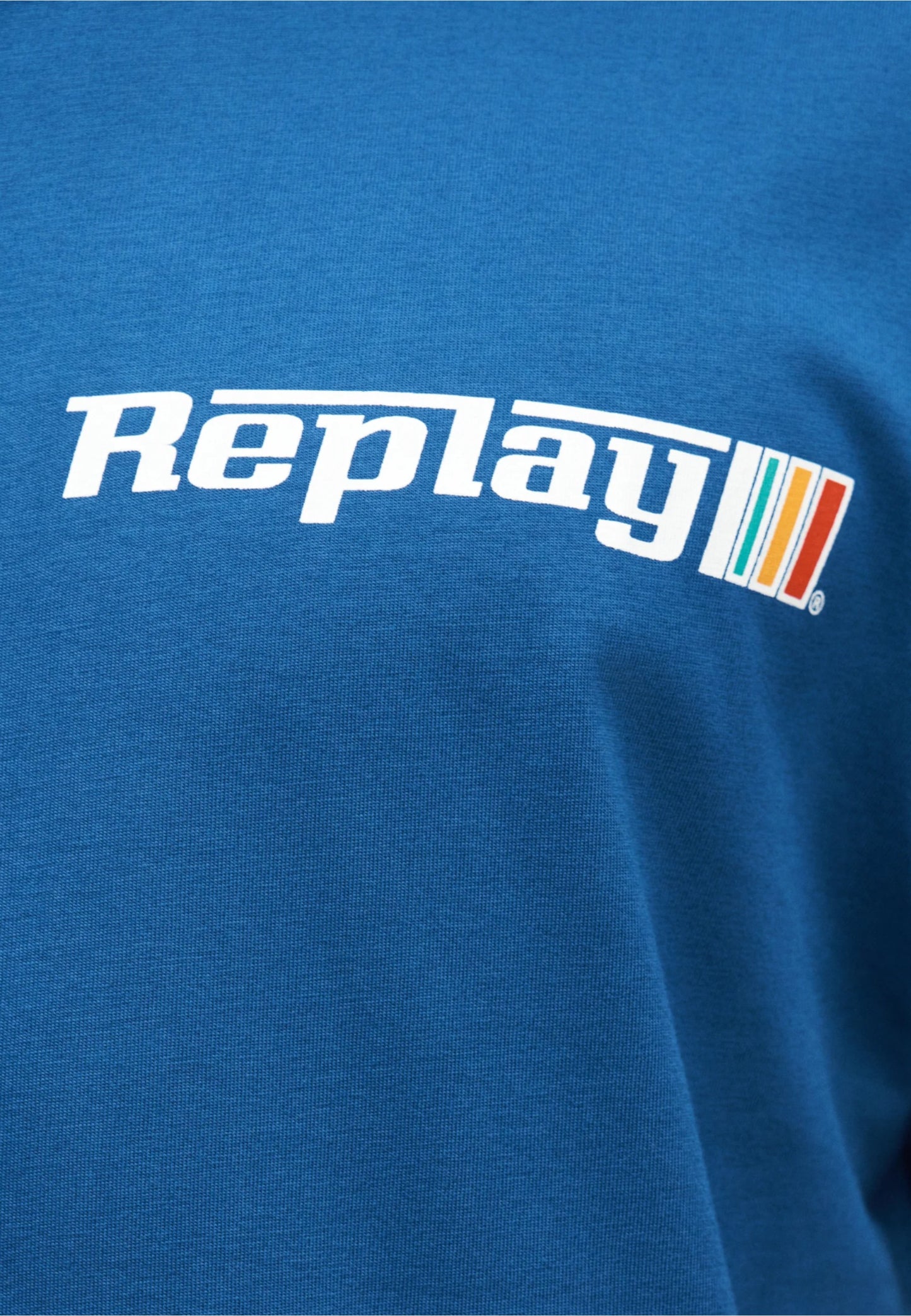 T-Shirt Manica Corta Uomo Replay In Jersey Con Grafica Logo  M3329 .000.2660
