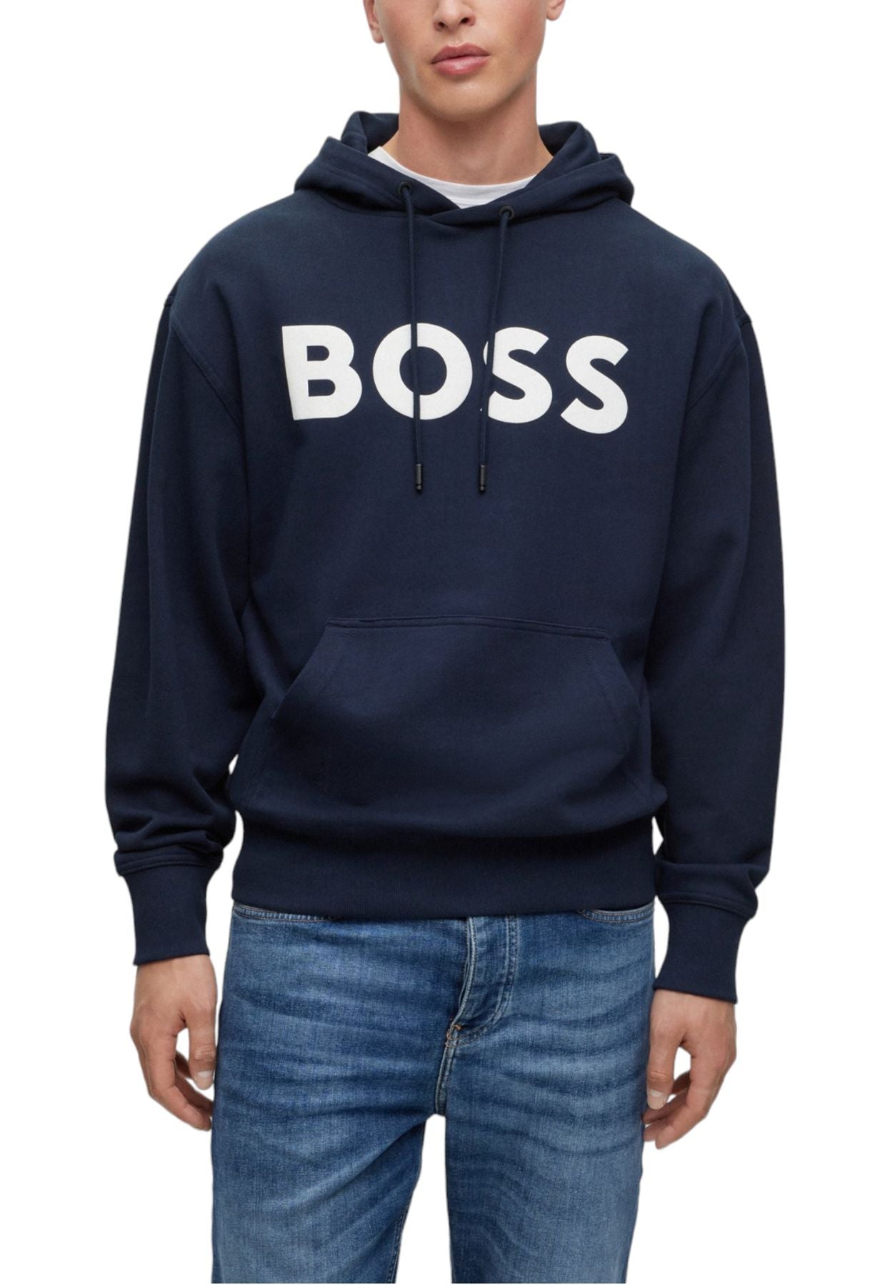 Felpa Con Cappuccio Uomo Boss  WebasicHood 50487134
