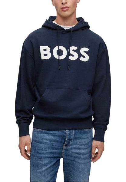 Felpa Con Cappuccio Uomo Boss  WebasicHood 50487134