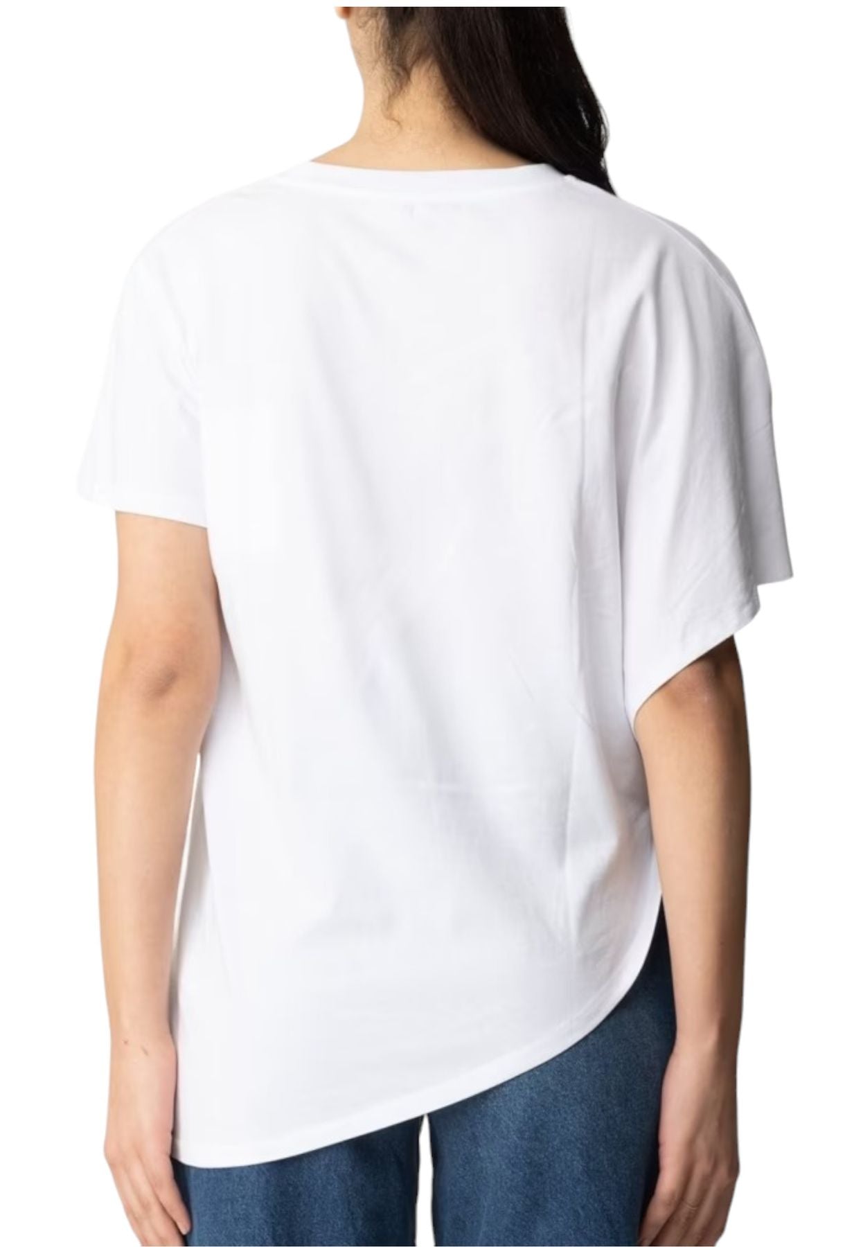 T-Shirt Manica Corta Donna Patrizia Pepe Asimmetrica  2M4376J111