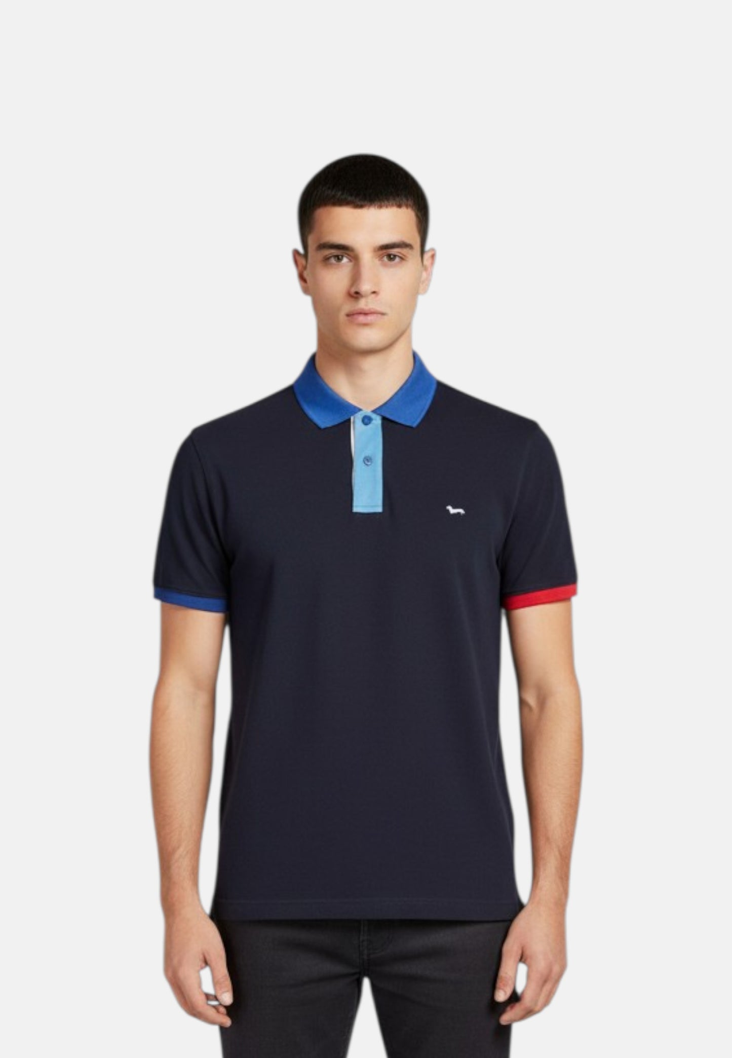 Polo Manica Corta Uomo Harmont & Blaine Con Collo E Orli A Contrasto  LRQ417020862