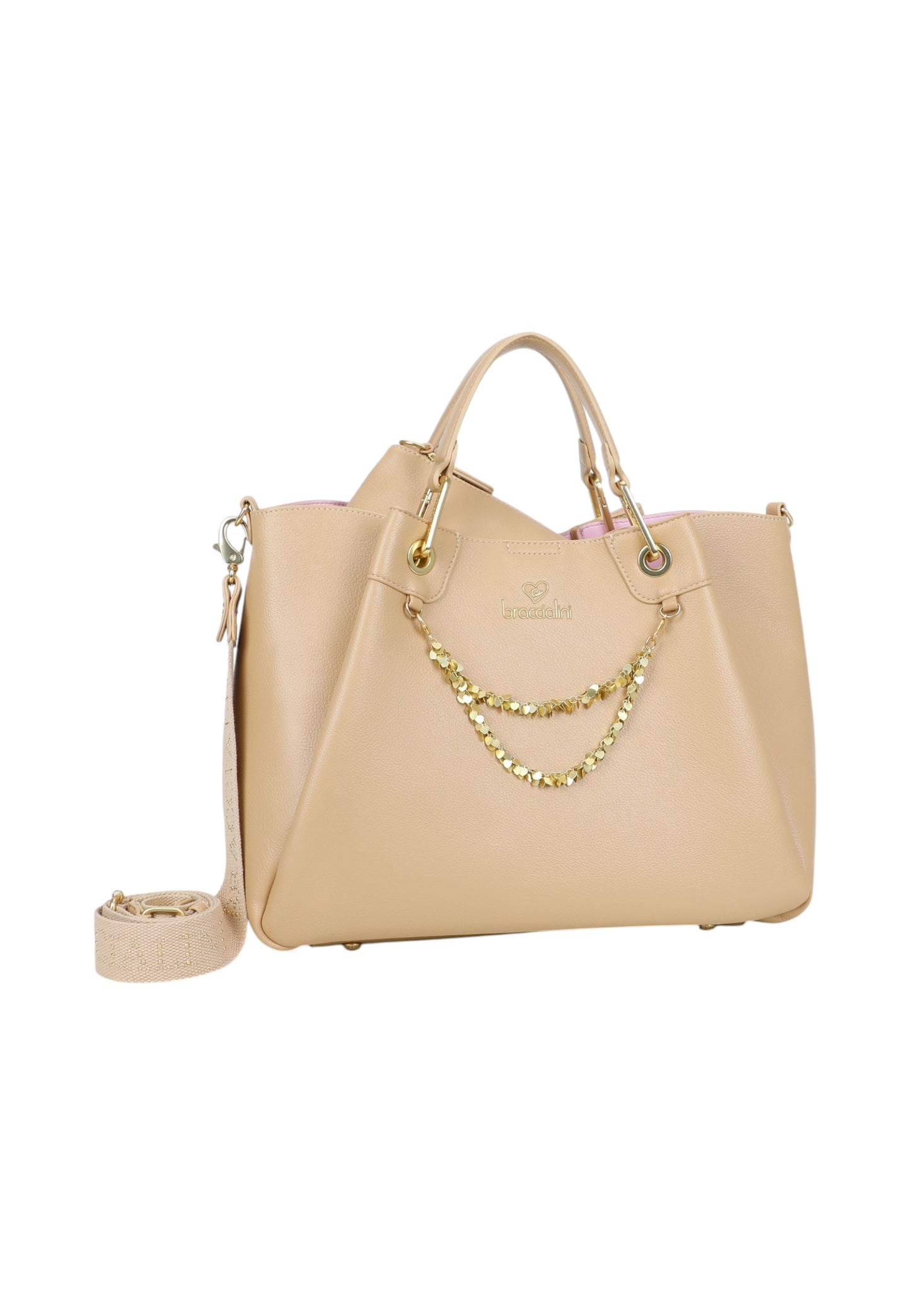 Borsa A Mano Donna Braccialini Large Con Doppio Manico Con Tracolla Amy B18812YY