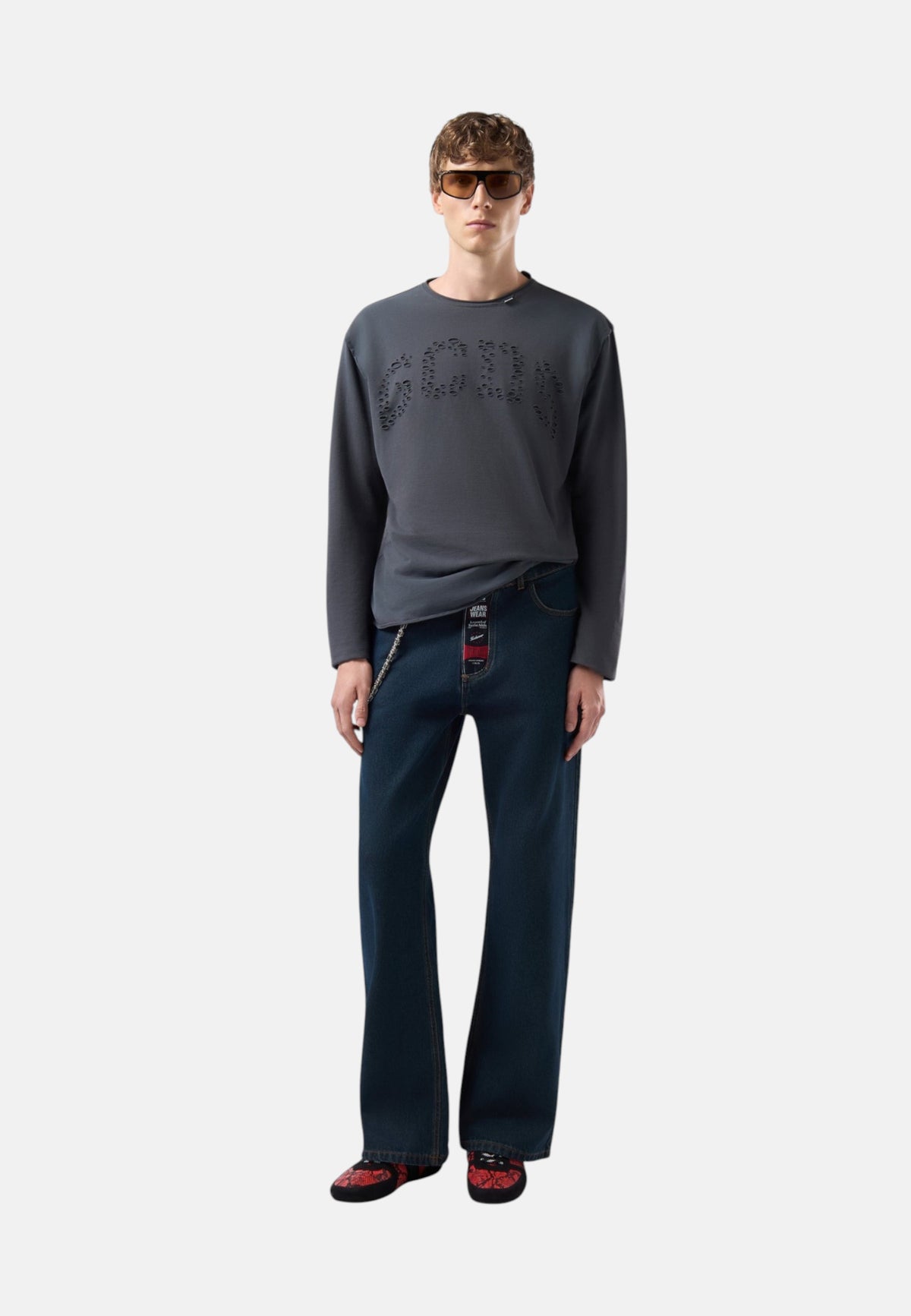 T-Shirt Manica lunga Uomo Gcds   C2MBQC070J110