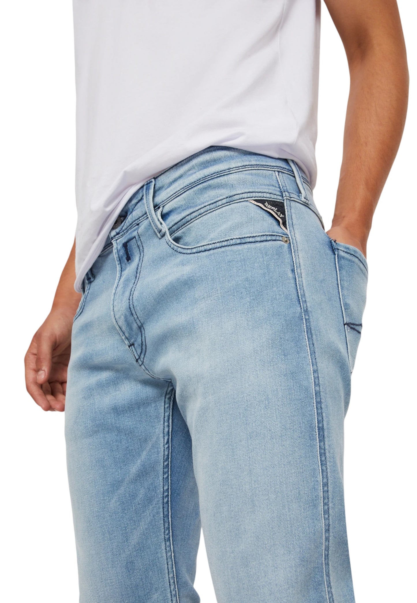 Jeans Slim Fit Uomo Replay  Anbass M914Y .000.261 C42