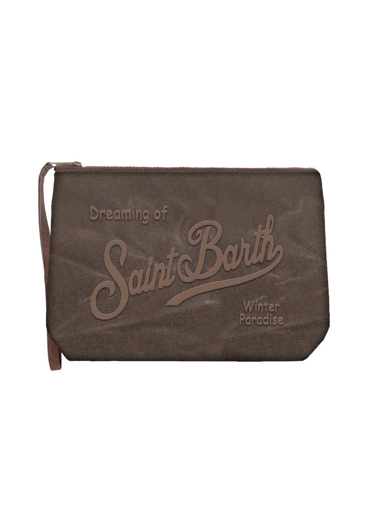 Pochette  Unisex Mc2 Saint Barth Chiusura Con Zip, Laccetto Laterale, Il Logo Saint Barth Sul Davanti Aline Wax ALI0058