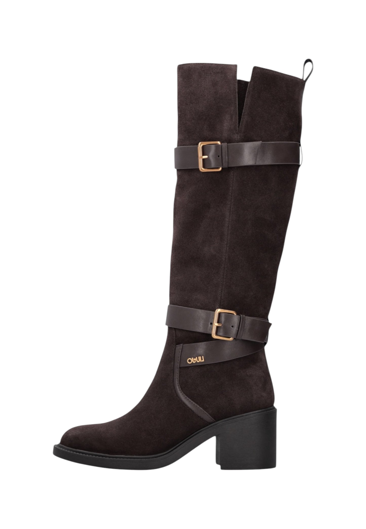 Stivali  Donna Liu Jo In Pelle Scamosciata Con Tacco A Blocco E Doppio Cinturino Colby 02 SF6053PX310