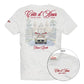 T-Shirt Manica Corta Uomo Mc2 Saint Barth Stampa/Ricamo Fronte E Retro Cote Azure Escape Portland PRL0002