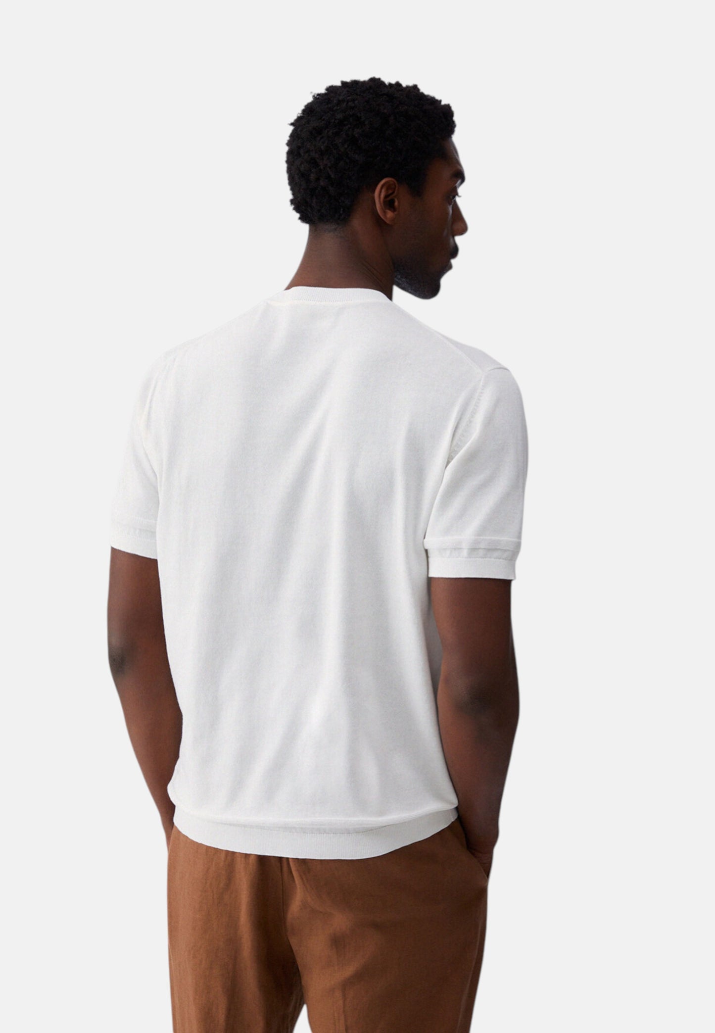 Maglia A Girocollo Uomo Liu Jo Manica Corta In Crepe  QA6081MA71P
