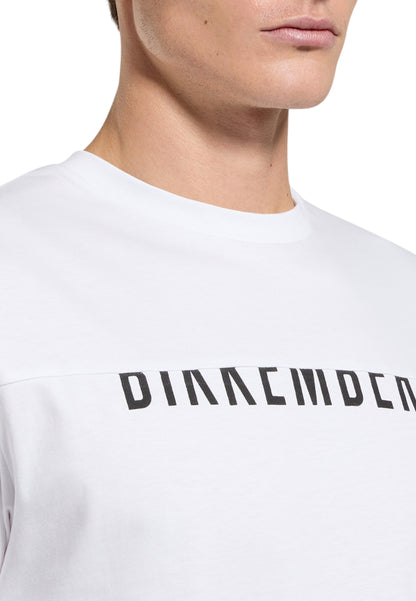 T-Shirt Manica Corta Uomo Bikkembergs Logo Spezzato
