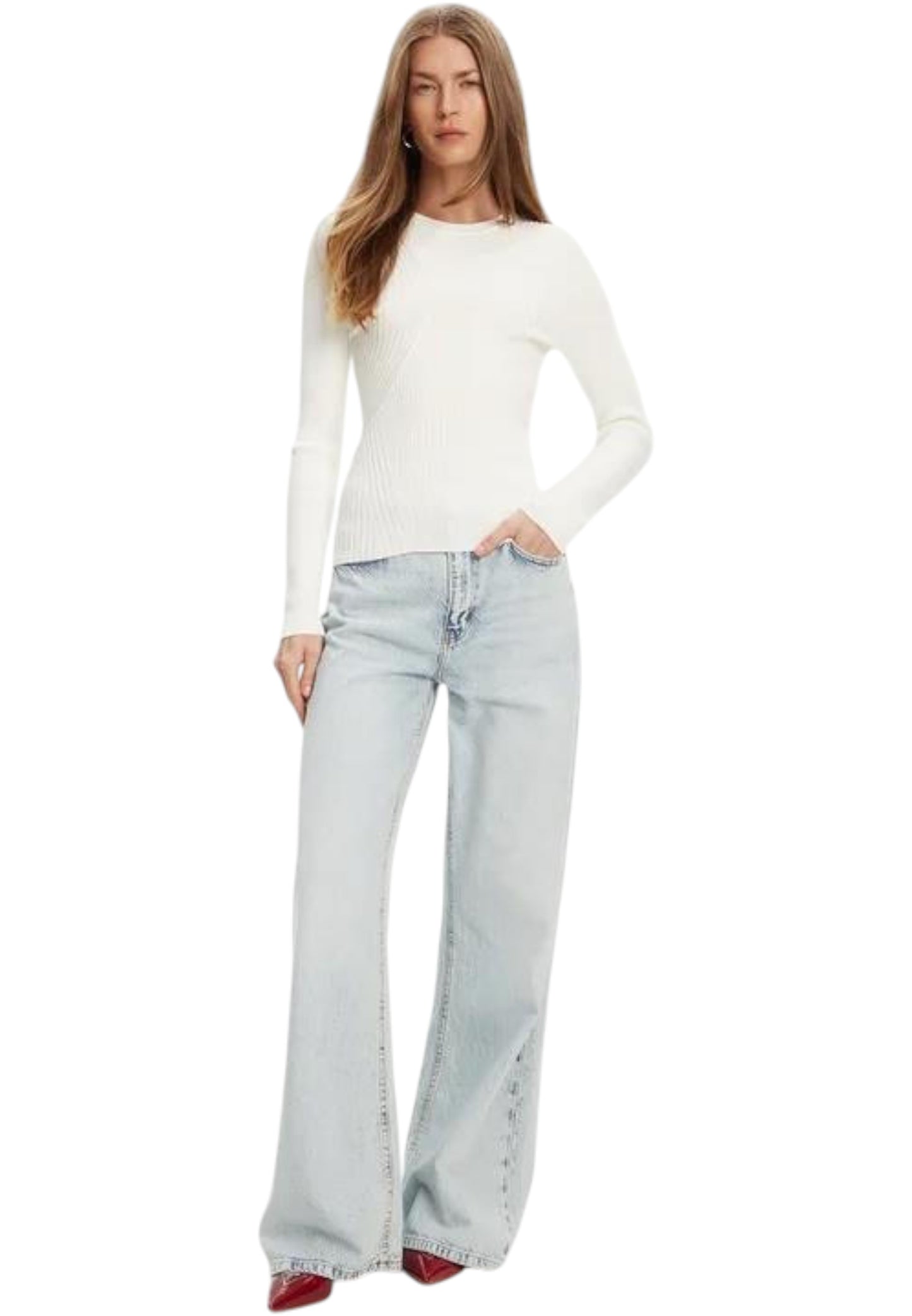 Maglione A Girocollo Donna Guess  Hanna W5YR08Z0040