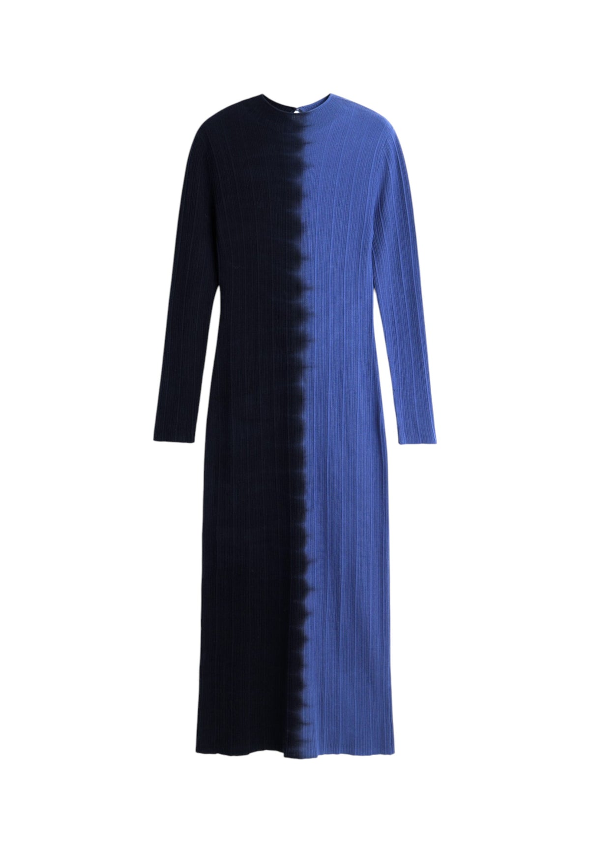 Vestito Lungo Donna Desigual Bicolore, Fit slim, Manica lunga, Collo alto, Viscosa Lenzing EcoVero Colduo 26WWVF04