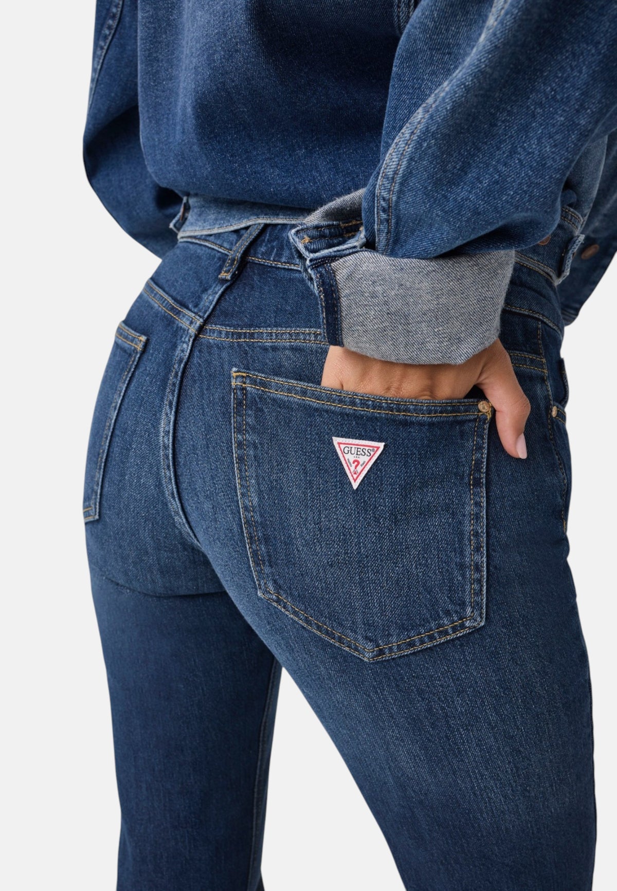 Jeans Bootcut Donna Guess Vita Bassa Beverly W6BAJ7D2097
